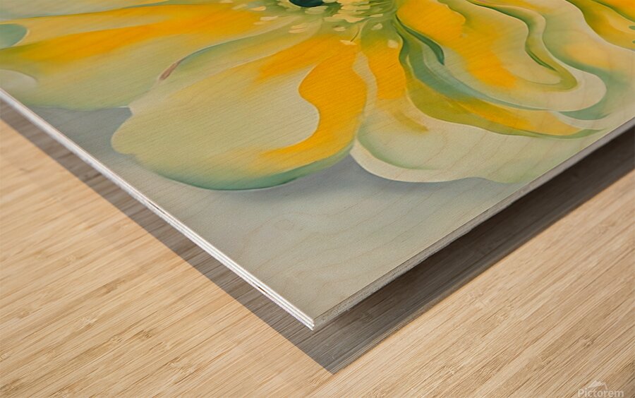 Georgia OKeeffe - Yellow cactus Wood print