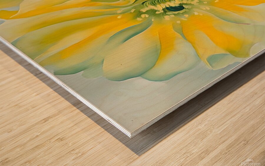 Georgia OKeeffe - Yellow cactus  1929 Wood print