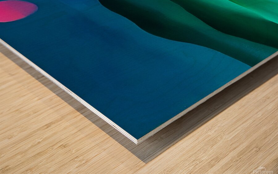 Georgia OKeeffe - Pink Moon over Water 1924  Wood print