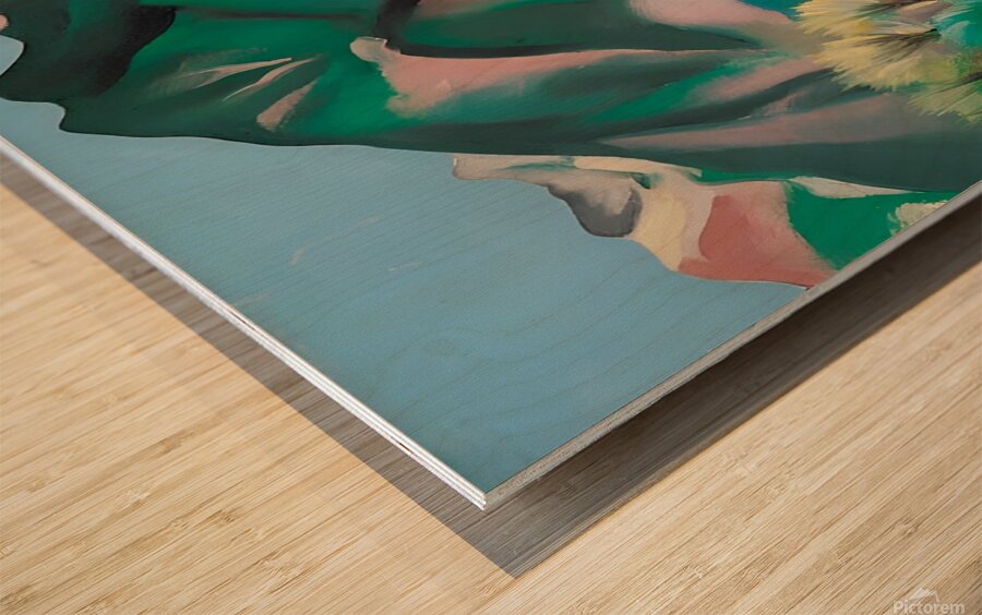 Georgia OKeeffe - New Mexico Landscape Wood print