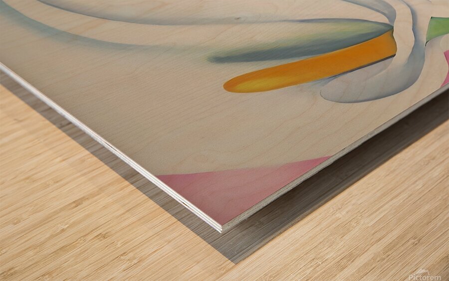 Georgia OKeeffe - Two Calla Lilies Wood print