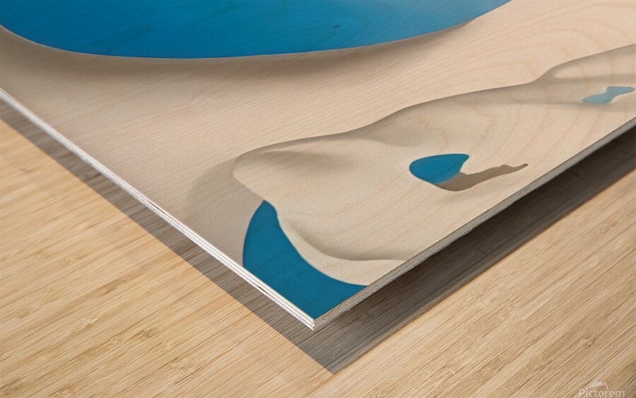 Georgia OKeeffe - Cows Skull White and Blue Wood print