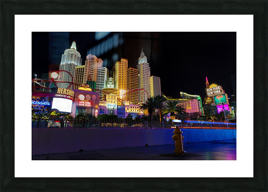 Las Vegas by Night 5 Picture Frame print