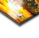 Sunflower field at sunset Acrylic print