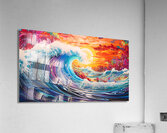 Psychedelic Ocean Waves Acrylic Print