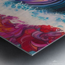 Psychedelic Ocean Waves Metal print