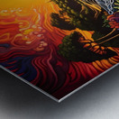 Psychedelic Ocean Waves Metal print
