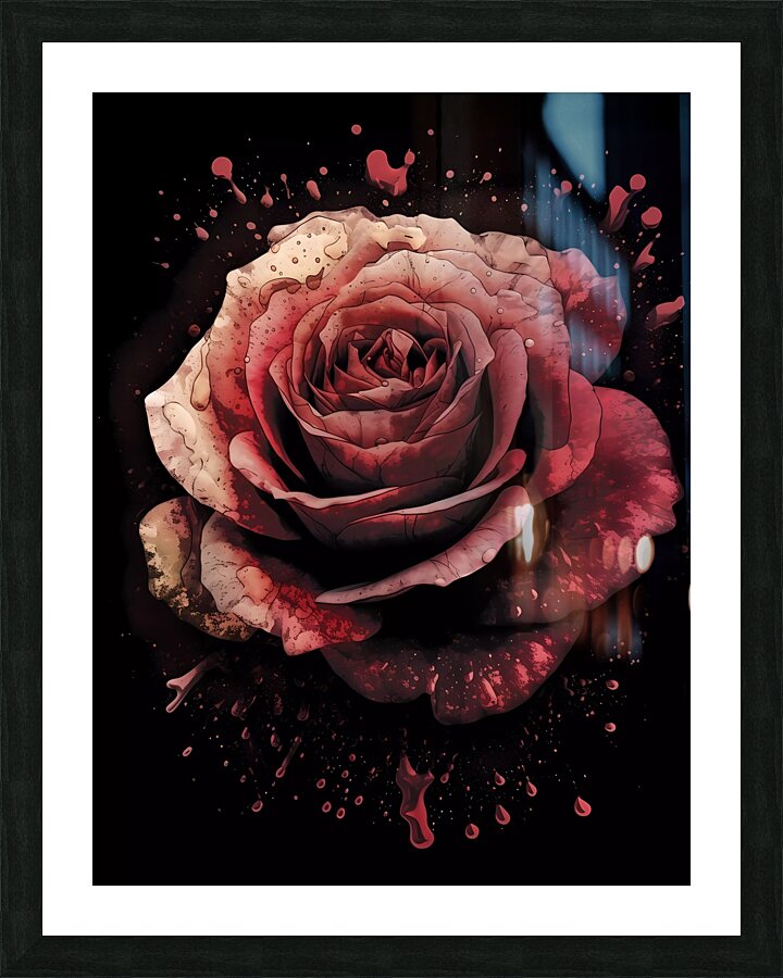 Red Rose Elegance Picture Frame print