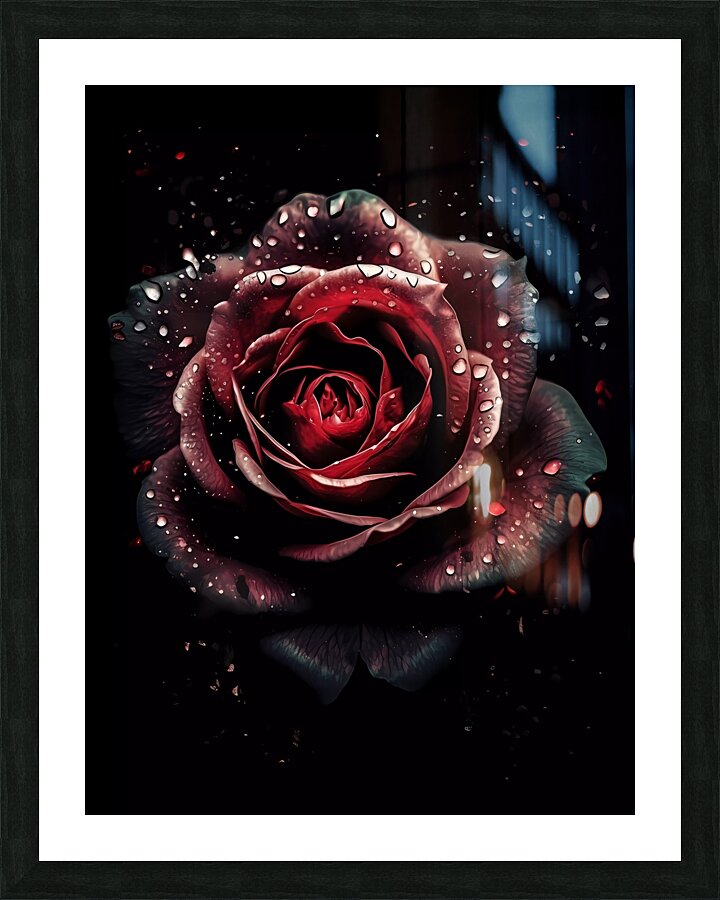 Red Rose Elegance Picture Frame print