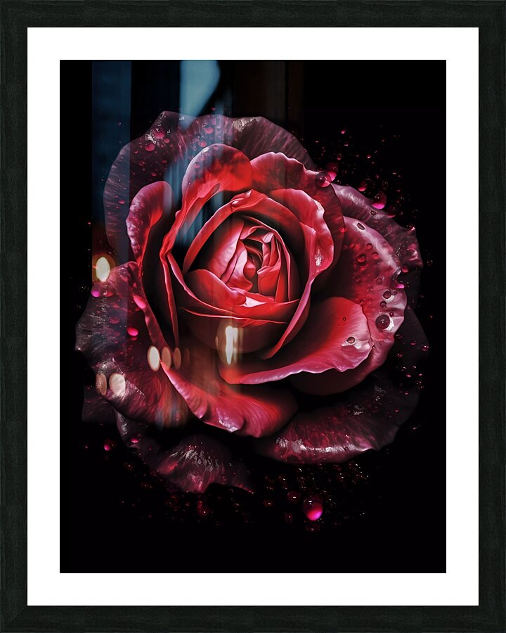 Red Rose Elegance Picture Frame print