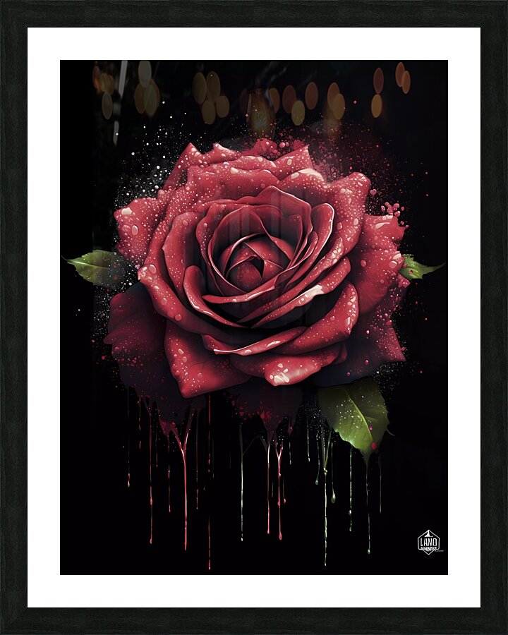 Red Rose Elegance Picture Frame print