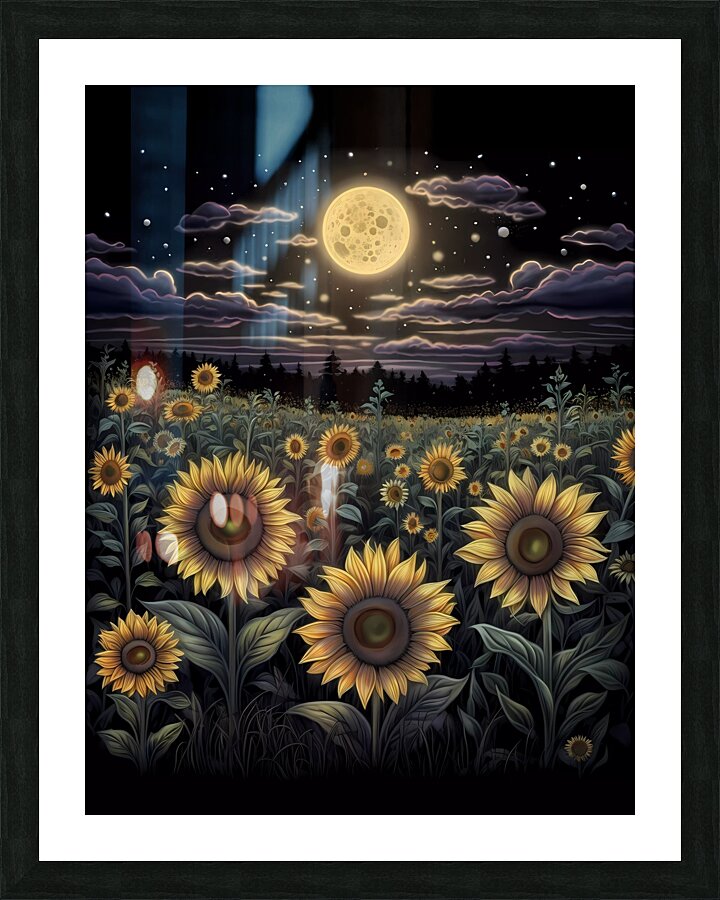 Radiant Sunflower Picture Frame print