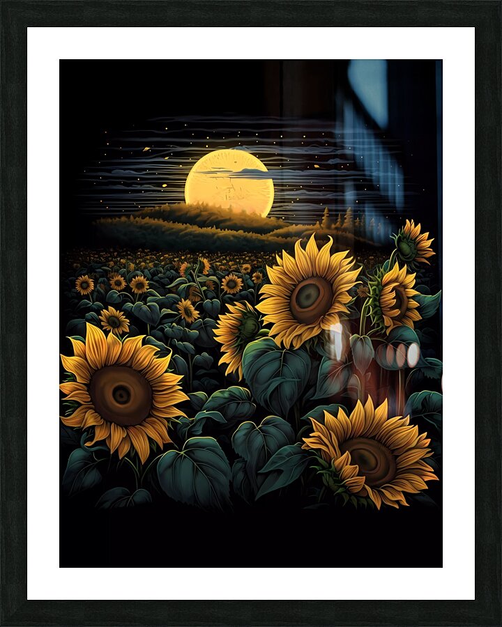 Radiant Sunflower Picture Frame print