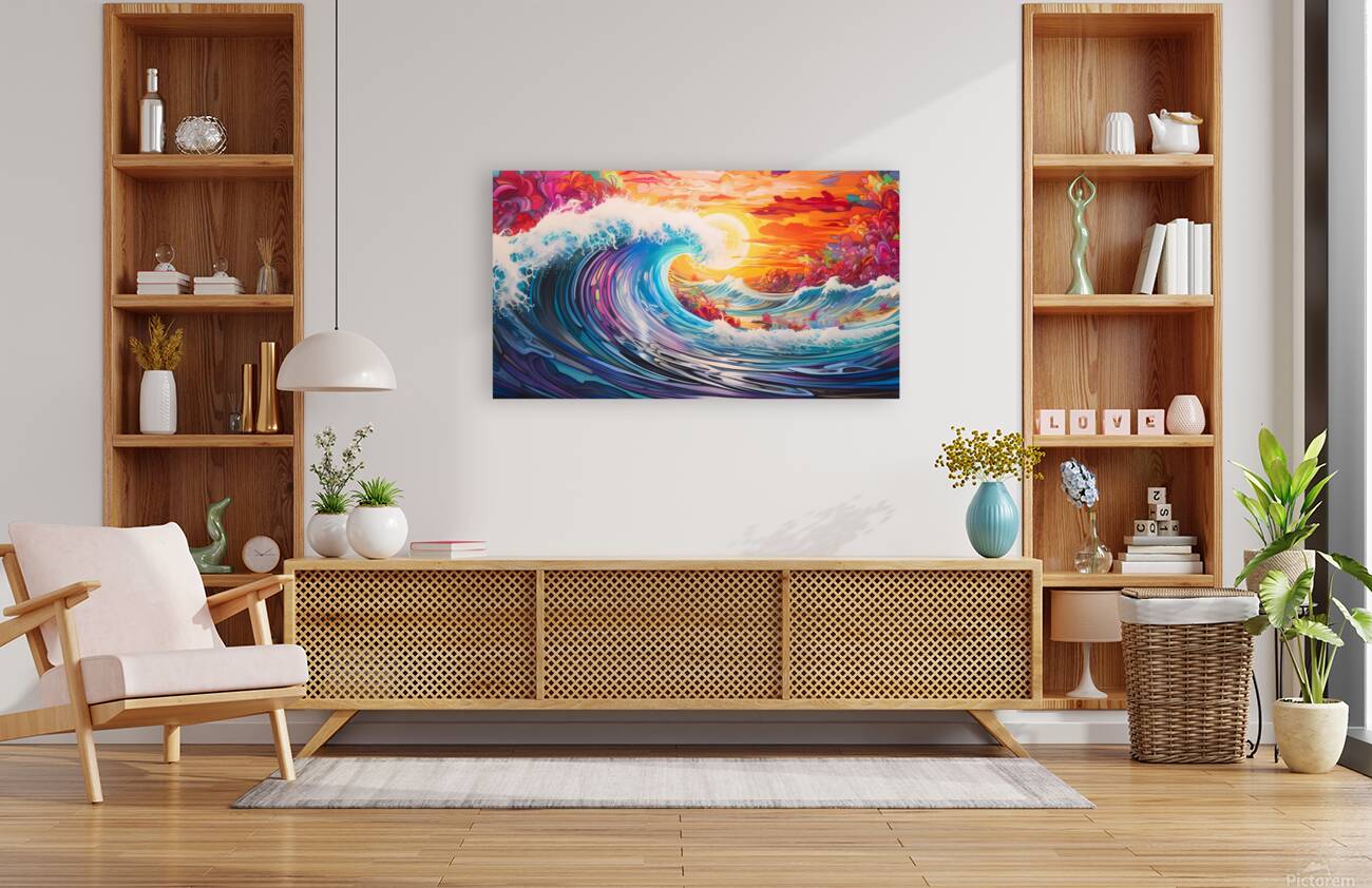 Psychedelic Ocean Waves Reproduction