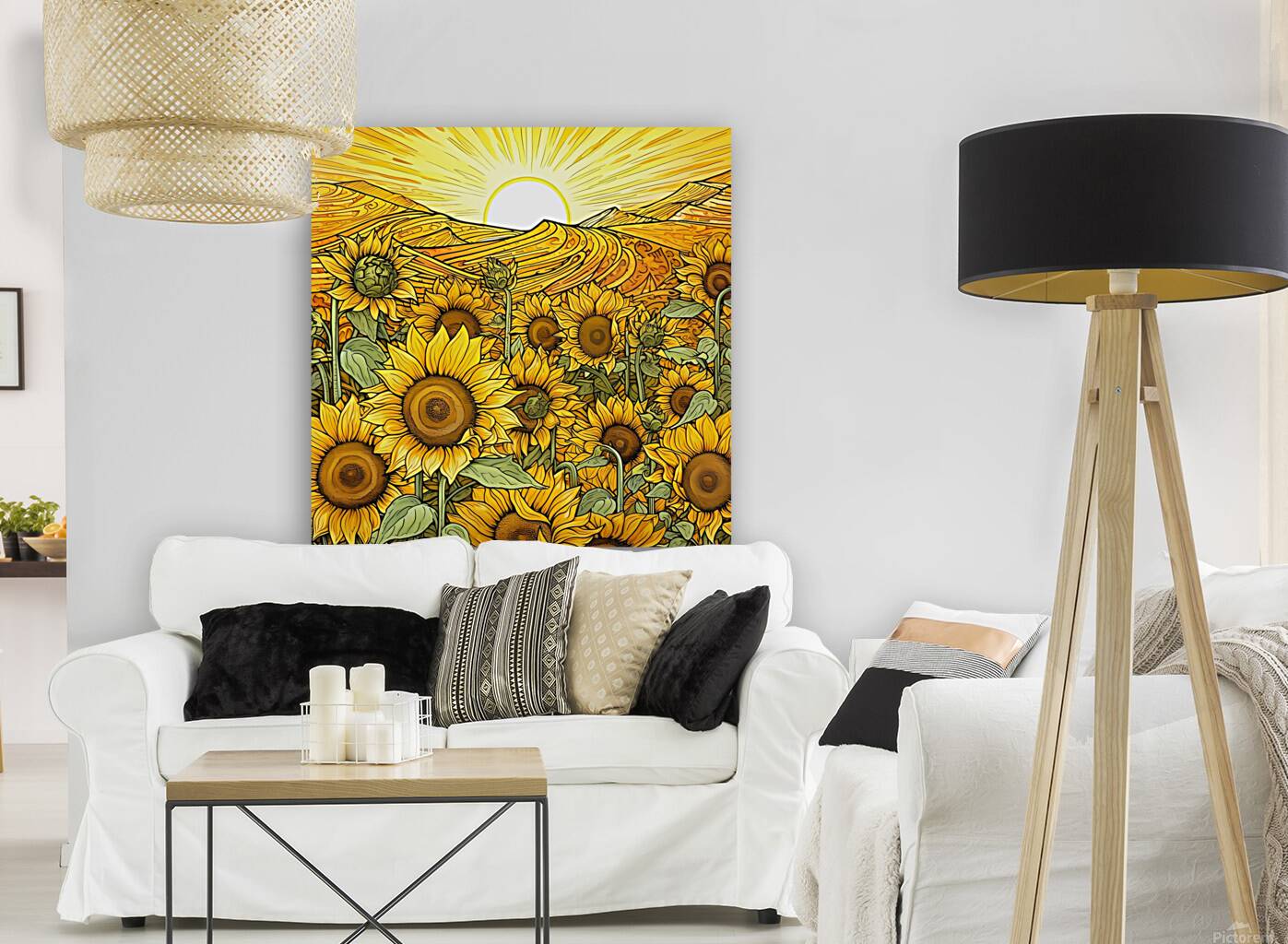 Sunflower Garden Reproduction