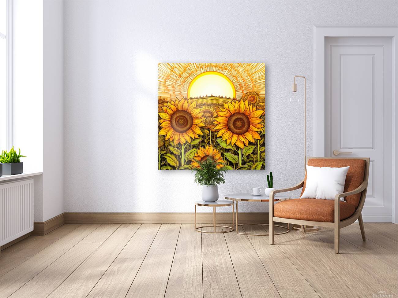 Sunflower Garden Reproduction