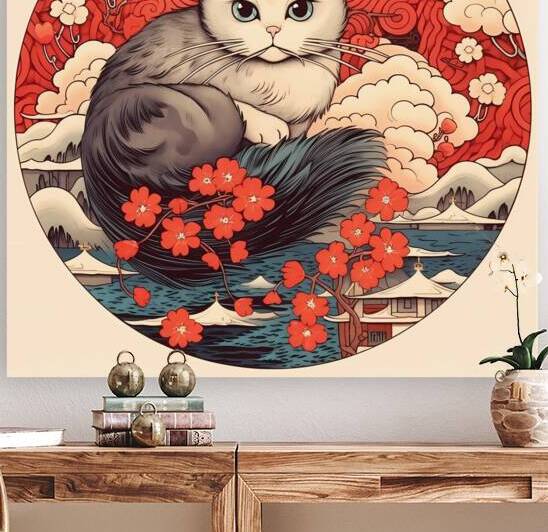 Neko Zen Garden by Win Hardy