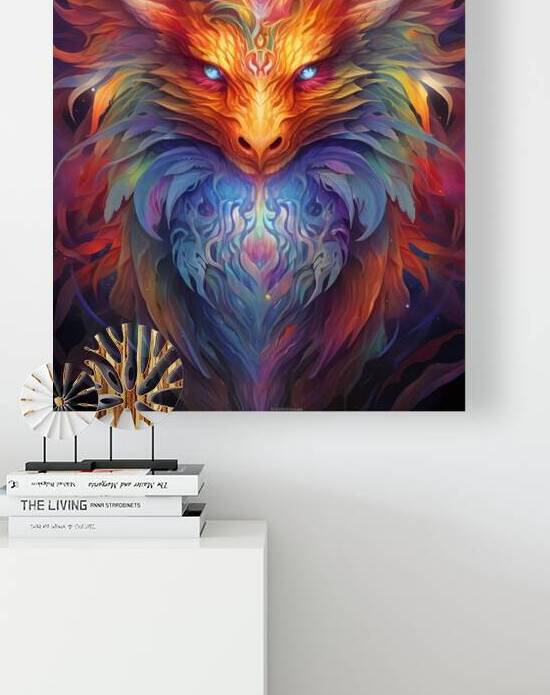 Psychedelic Portrait of a Mythical Creature by Win Hardy