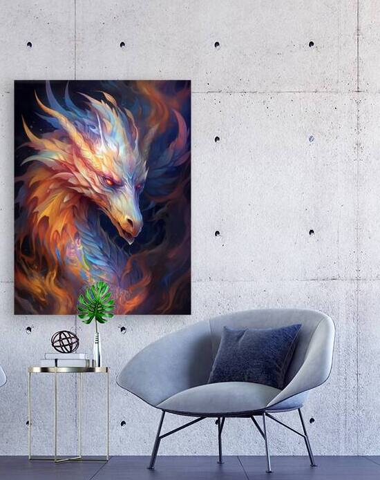 Psychedelic Portrait of a Mythical Creature by Win Hardy