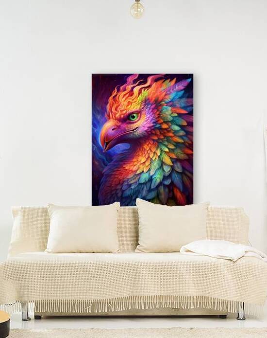 Psychedelic Portrait of a Mythical Creature by Win Hardy