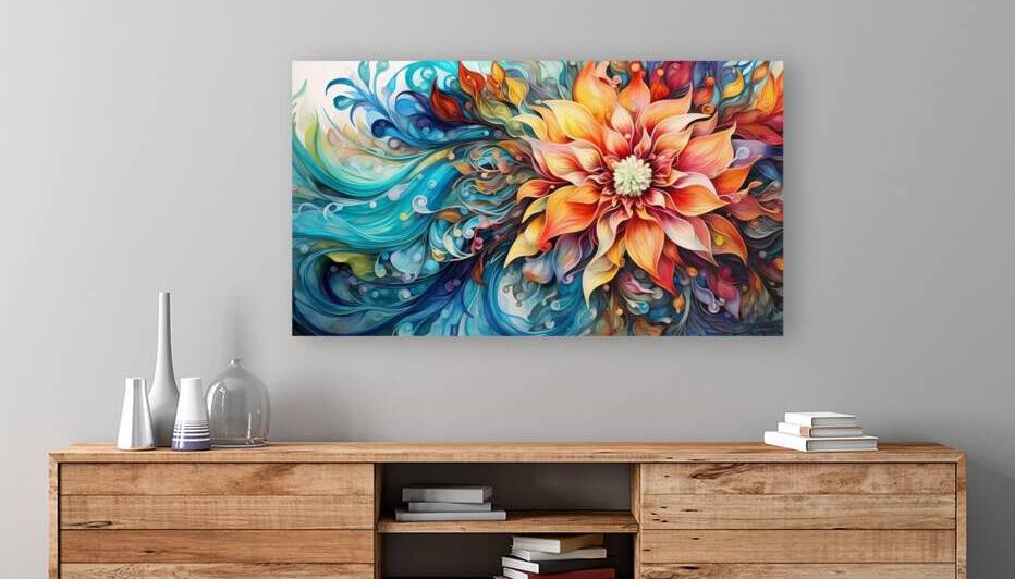 Extravagant Psychedelic Floral Arrangement by Win Hardy