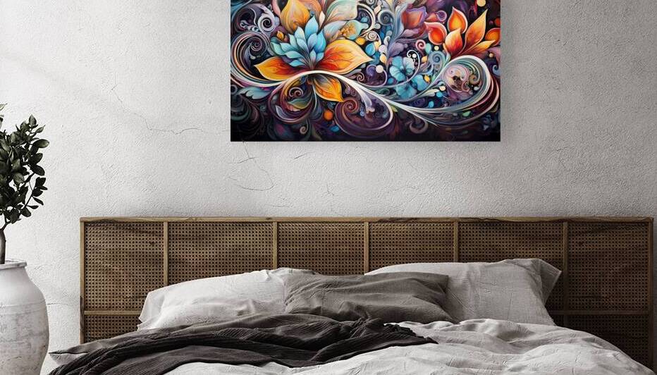 Extravagant Psychedelic Floral Arrangement by Win Hardy