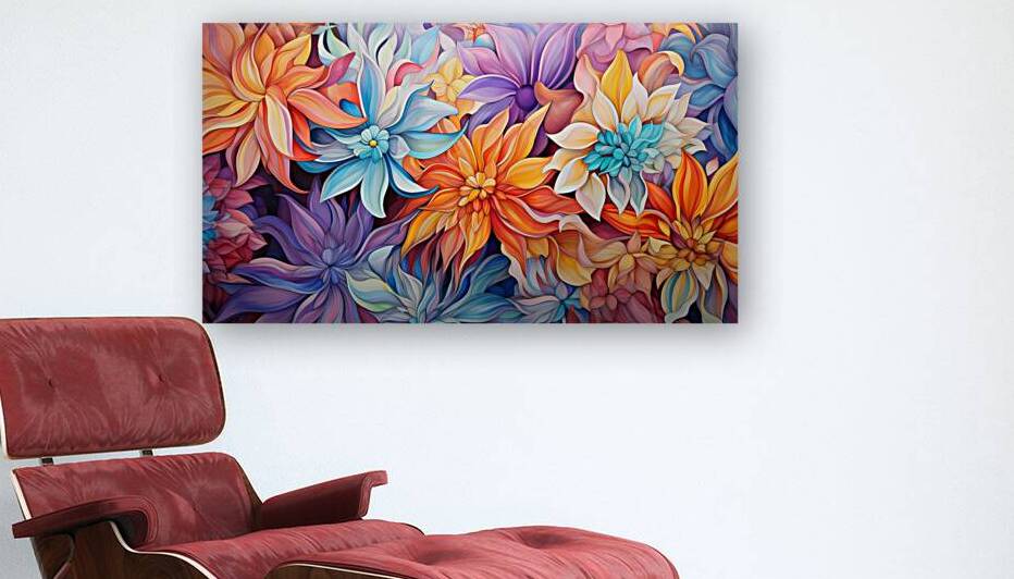 Extravagant Psychedelic Floral Arrangement by Win Hardy