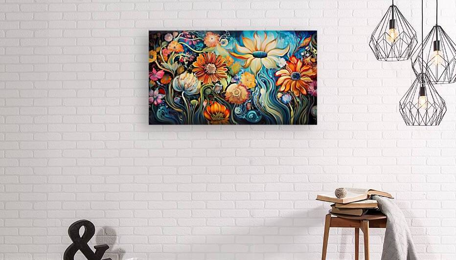 Extravagant Psychedelic Floral Arrangement by Win Hardy