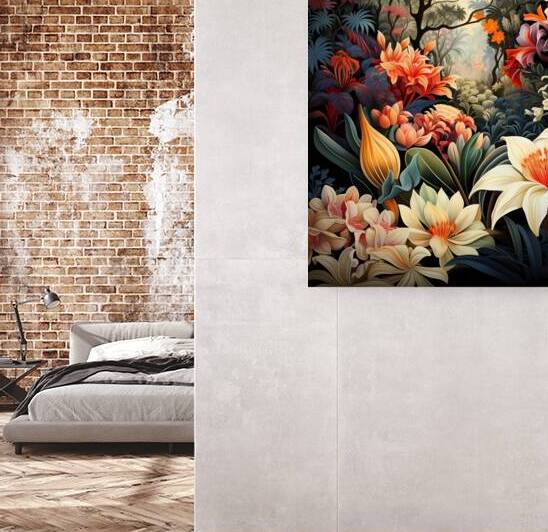 A tropical garden filled with exotic plants and flowers by Win Hardy