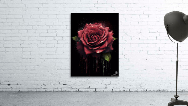 Red Rose Elegance Wall Preview