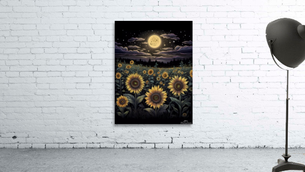 Radiant Sunflower Wall Preview
