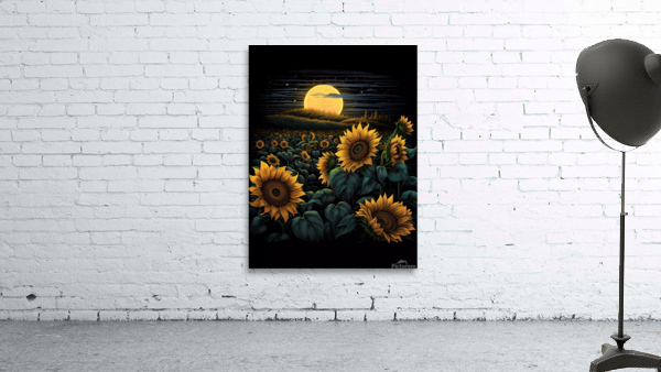 Radiant Sunflower Wall Preview