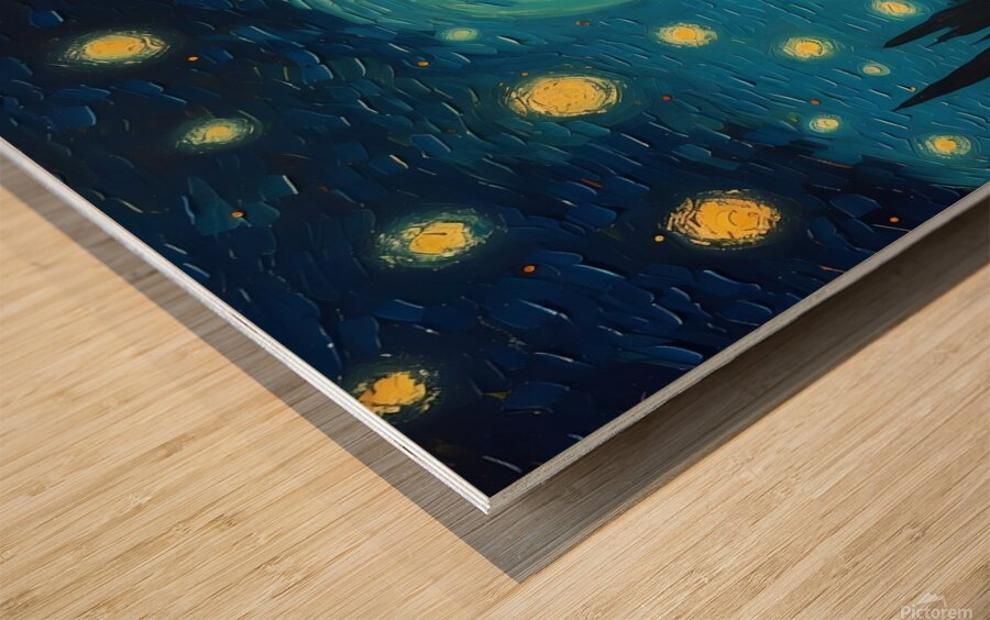 Starry Night Wood print
