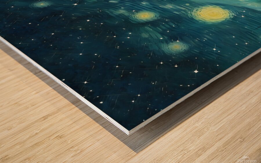 Starry Night Wood print