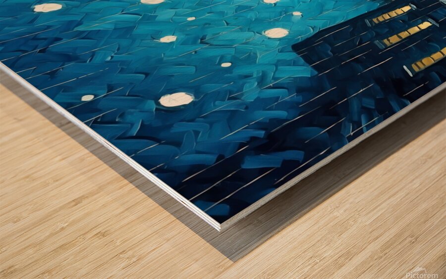 Starry Night Wood print