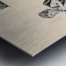 Contrasting Realities: Childhood Divide Metal print