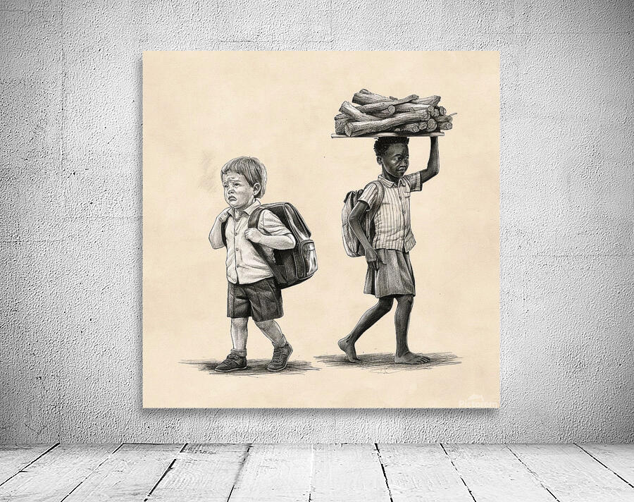 Contrasting Realities: Childhood Divide Wall Preview