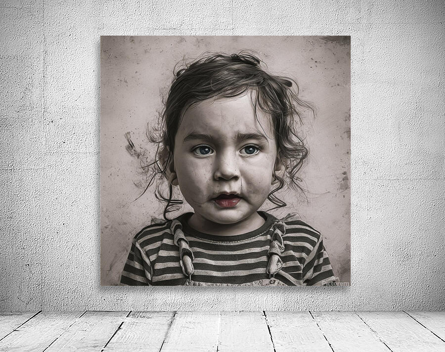 A girl expressing the importance of preserving childrens rights and opposing violence against them Wall Preview