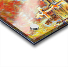 church snow impressionist Acrylic print