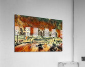 church snow pastel Acrylic Print