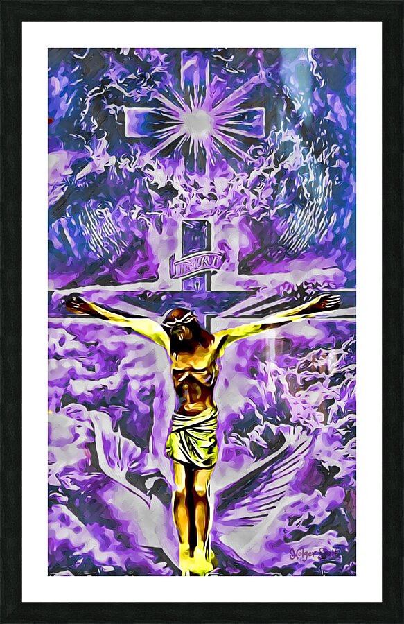 Cristo Minha Certeza impressionist Picture Frame print