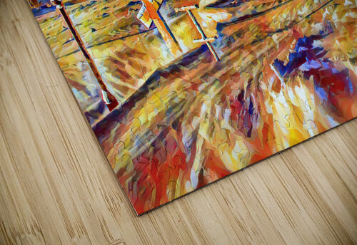 church snow impressionist From Above Gallery puzzle