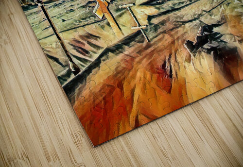 church snow pastel From Above Gallery puzzle