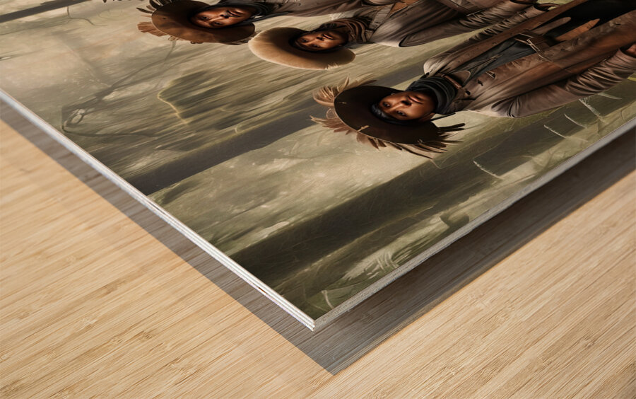 colonial pirates Wood print