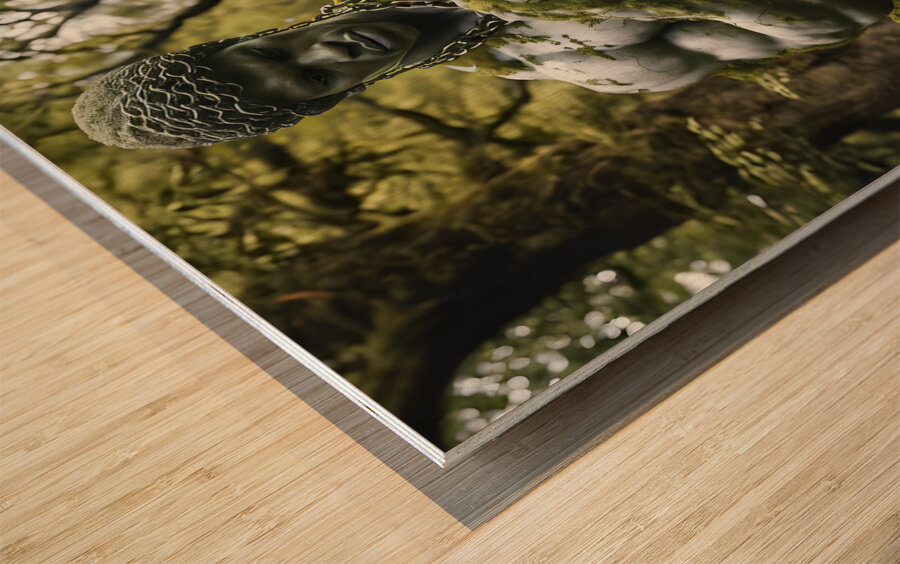 Brain Chain Wood print