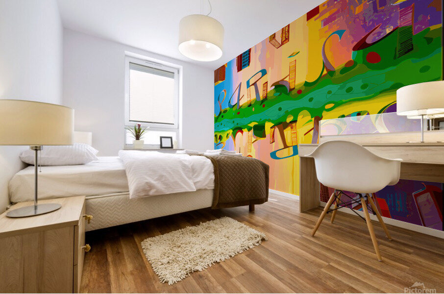 P A R I S I Brands City Typography  Mural print