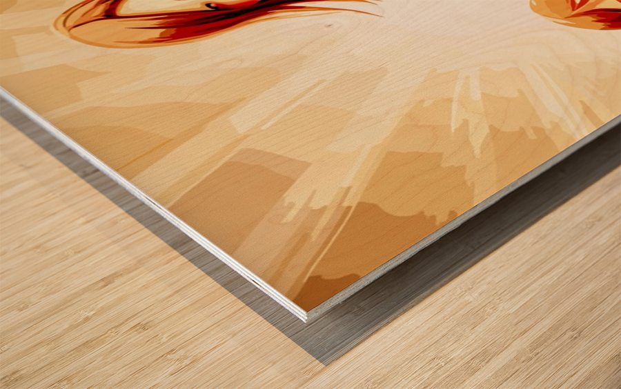 Peripatetic Wood print