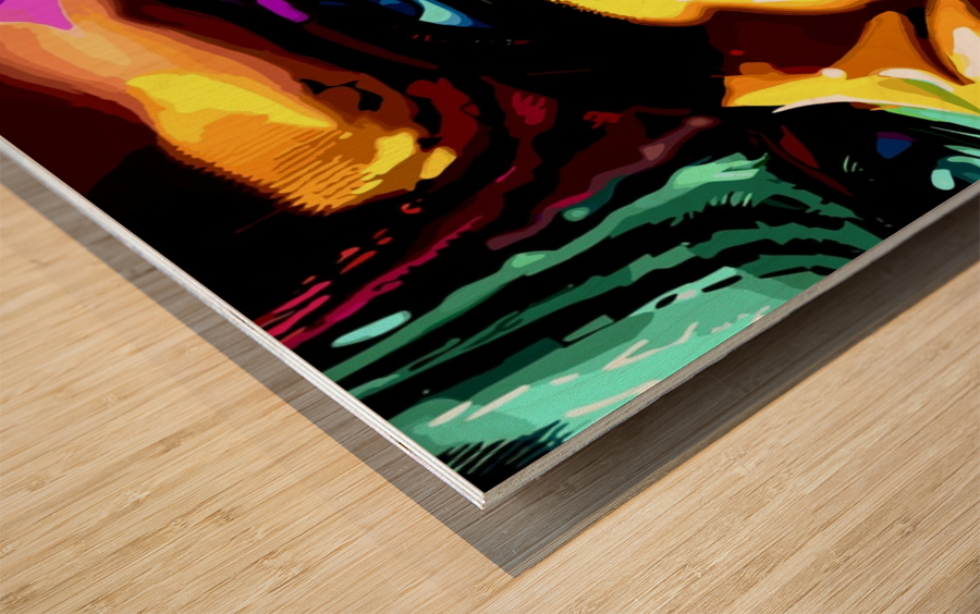 Melange Impression sur bois