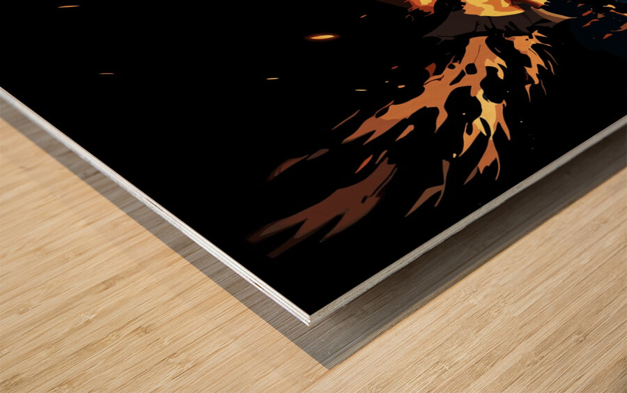 Lugubrious Wood print