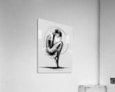Crouched Figure Ink Acrylic Print